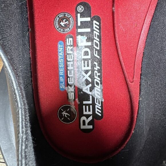 Skechers Mens Size 11 Black Work Relaxed Fit Gretna Slip Resistant Slip On Shoes - Picture 6 of 10